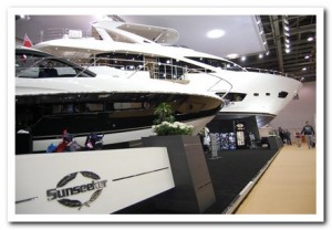 London Boat Show Sunseeker stand